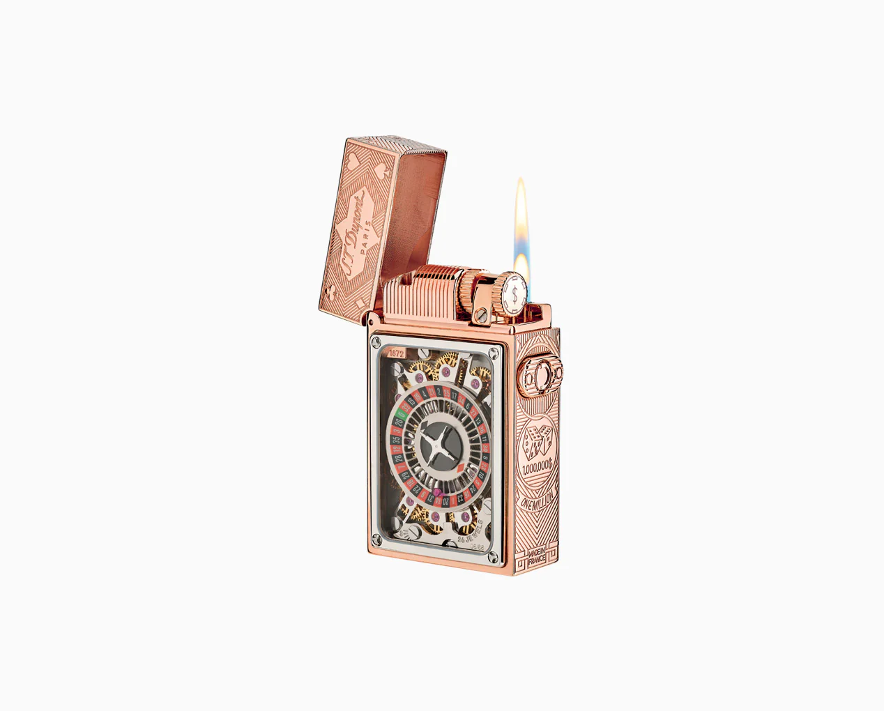 Pink Gold Casino Pocket Complication Lighter / Available On Order - Image 6